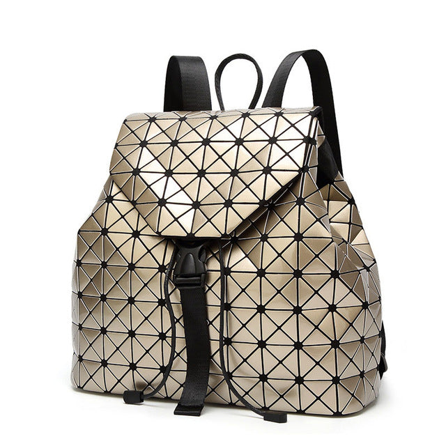 Holographic Geometric Color Changing Backpack - Eventeny