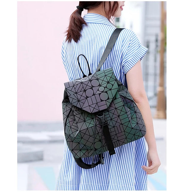 Geometric luminous backpack hotsell